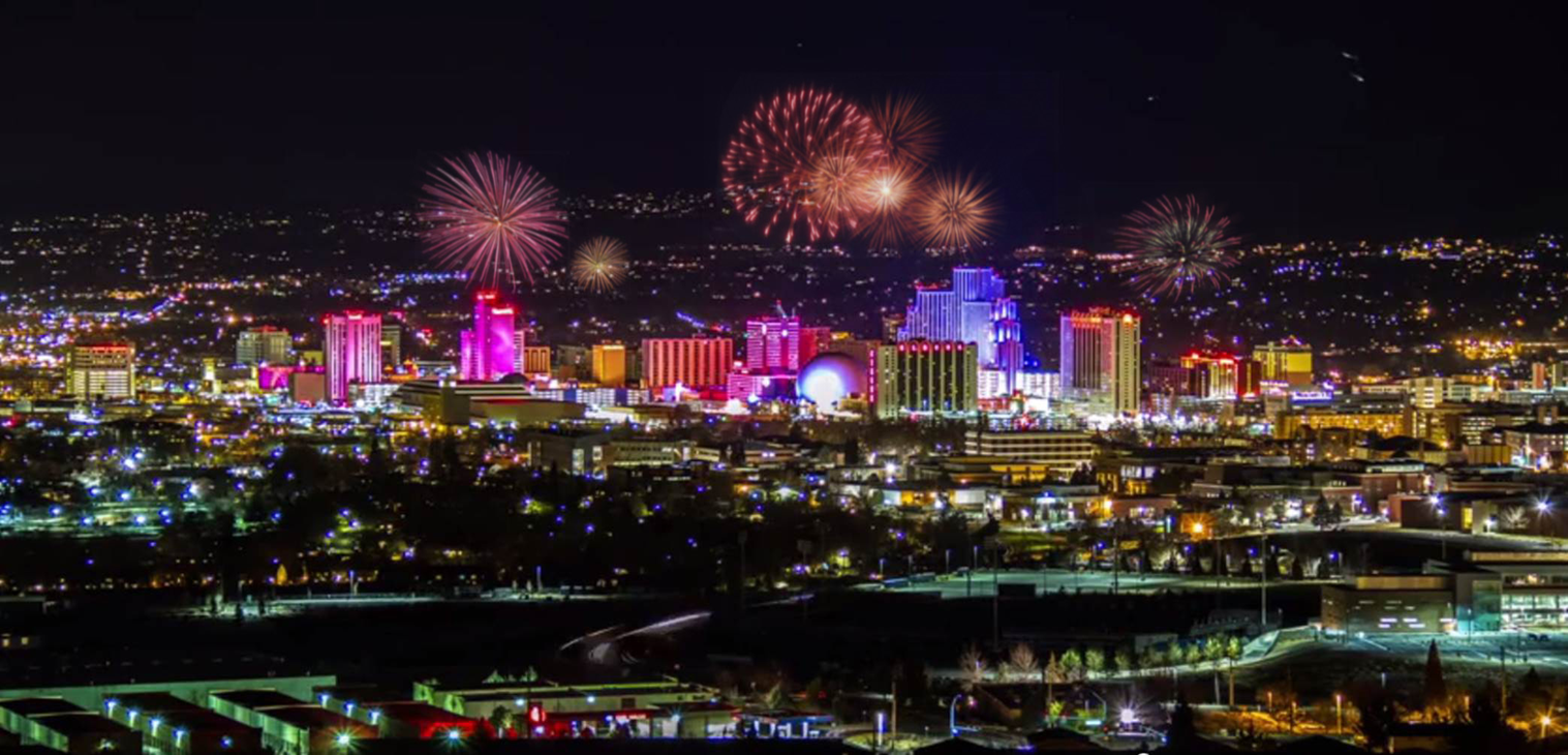 New Year's Eve Fireworks in Reno, NV St. James's Village