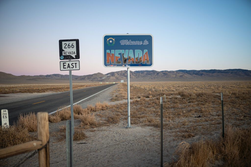 Nevada state sign